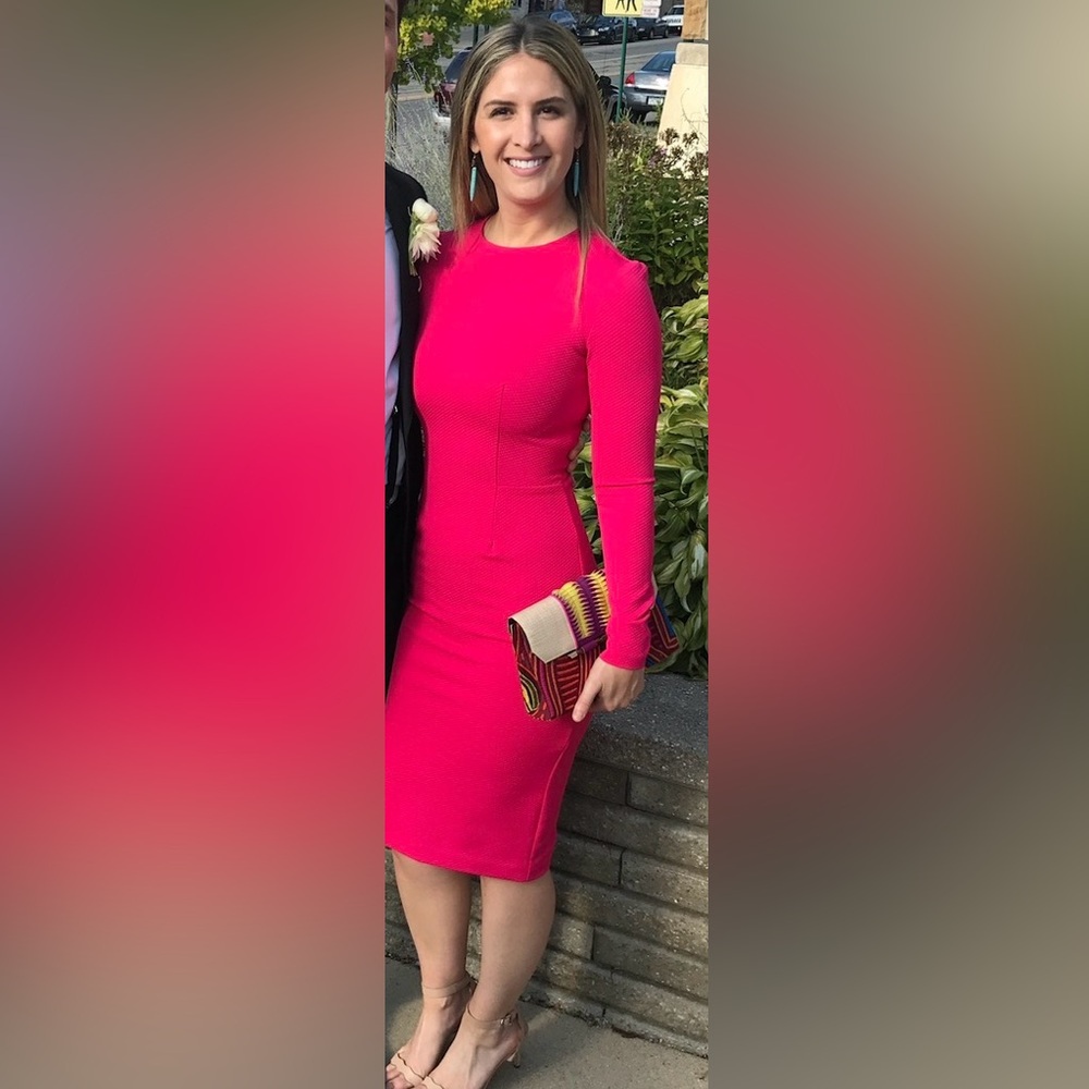 5th and Mercer - Fuscia Long Sleeve Dress size 2